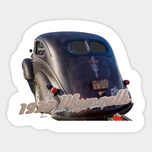 1937 Plymouth 2 Door Slant Back Sticker